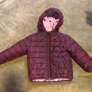 Purple cat & jack puffer coat